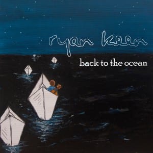This shows the cover of Ryan Keen's album. It shows a cartoon scene of boats riding on the sea towards the horizon in the night.